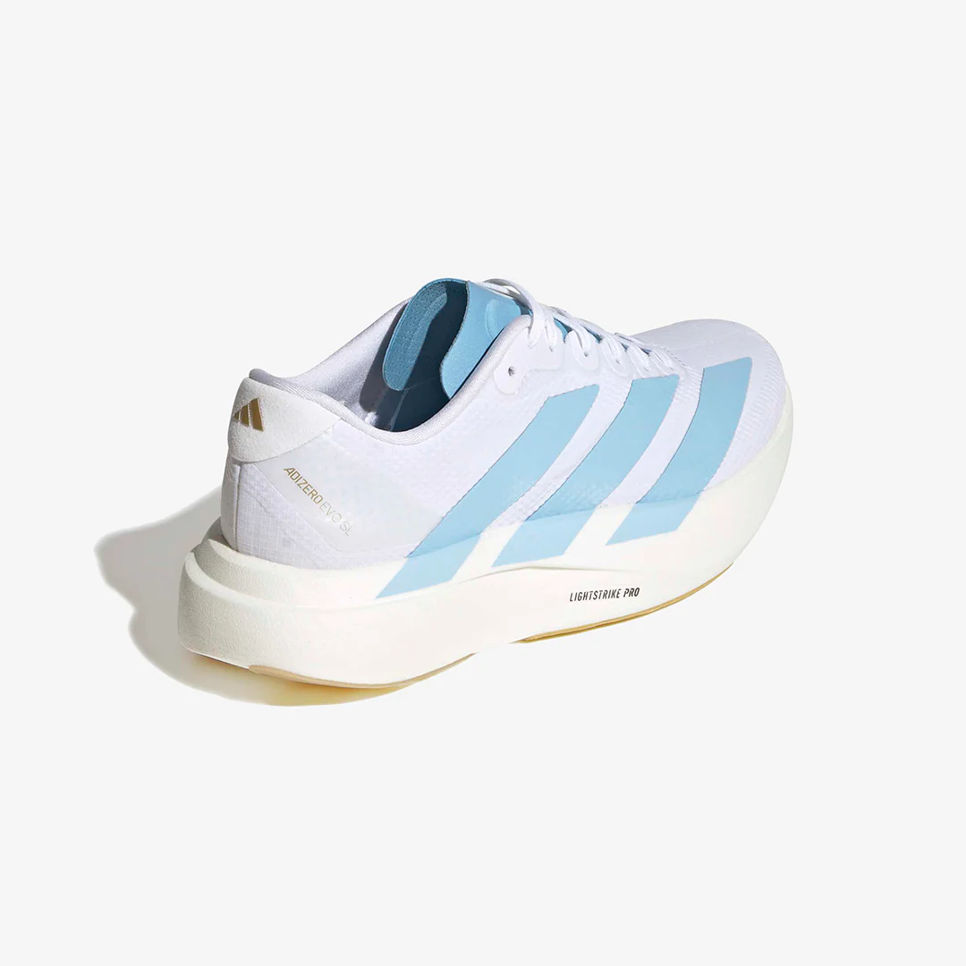 Adidas Women's Evo SL Woven "White/Clear Blue" - Image 5