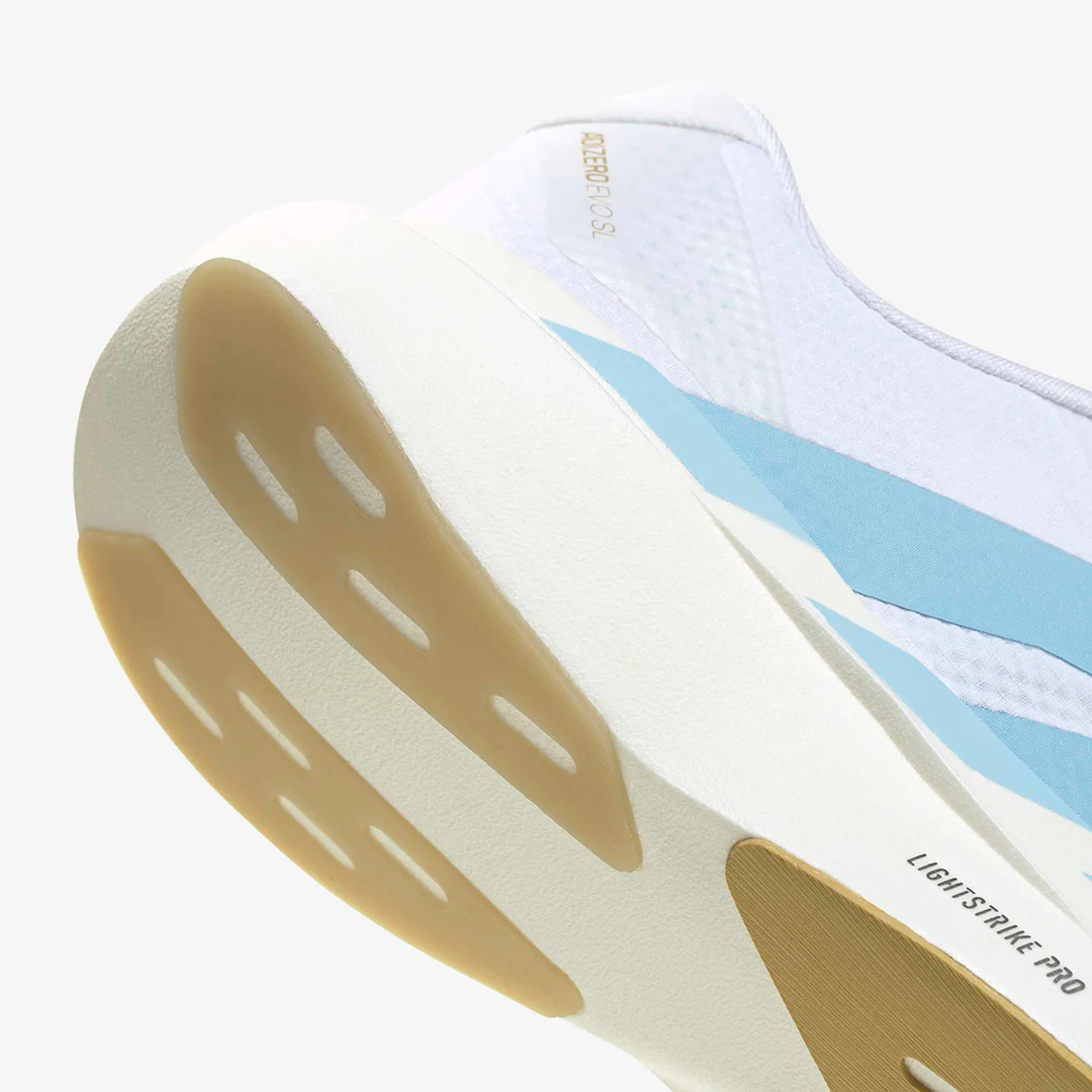 Adidas Women's Evo SL Woven "White/Clear Blue" - Image 8