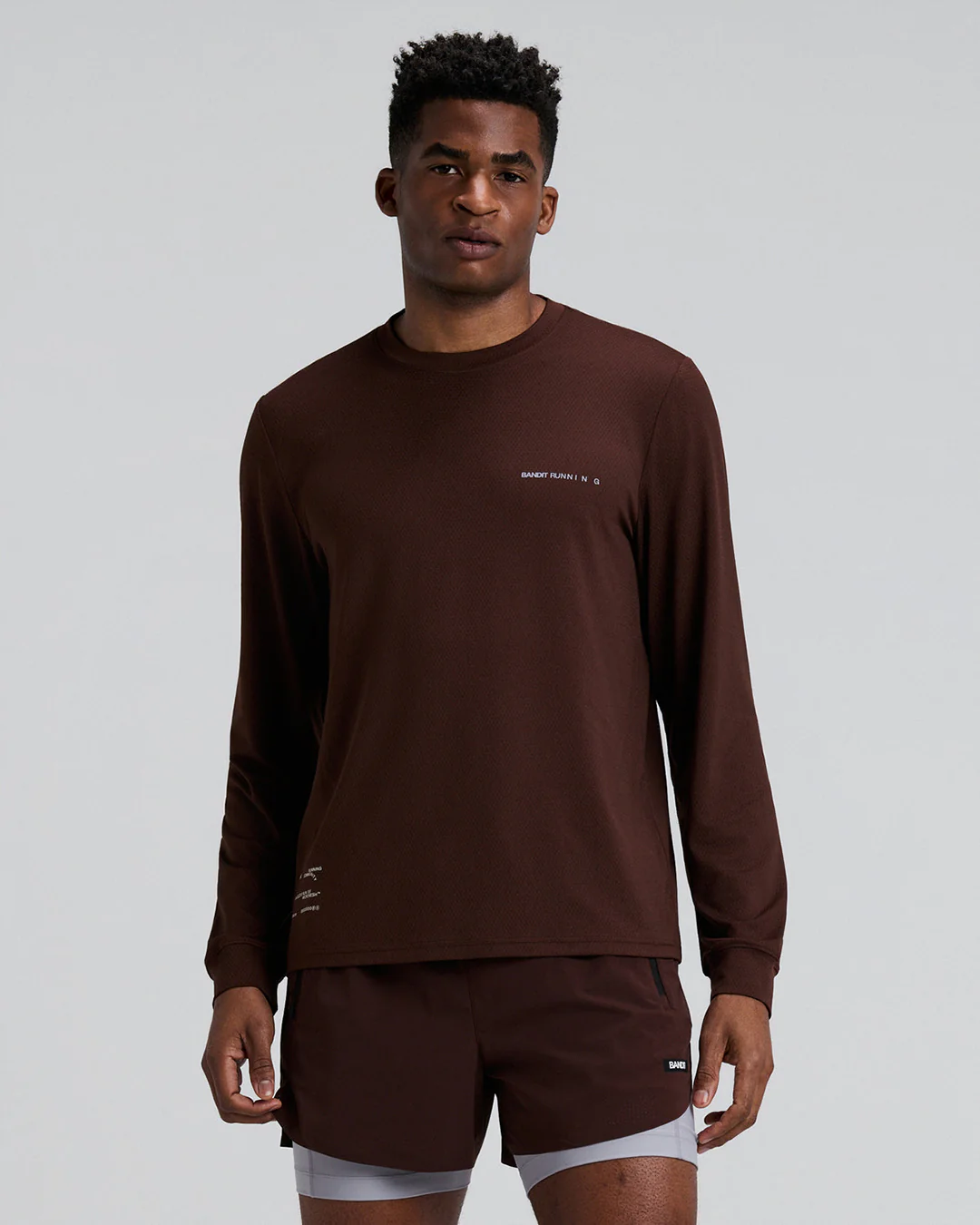 Bandit Men's Micromeshâ„¢ Long Sleeve Tee "Cacao" - Image 2