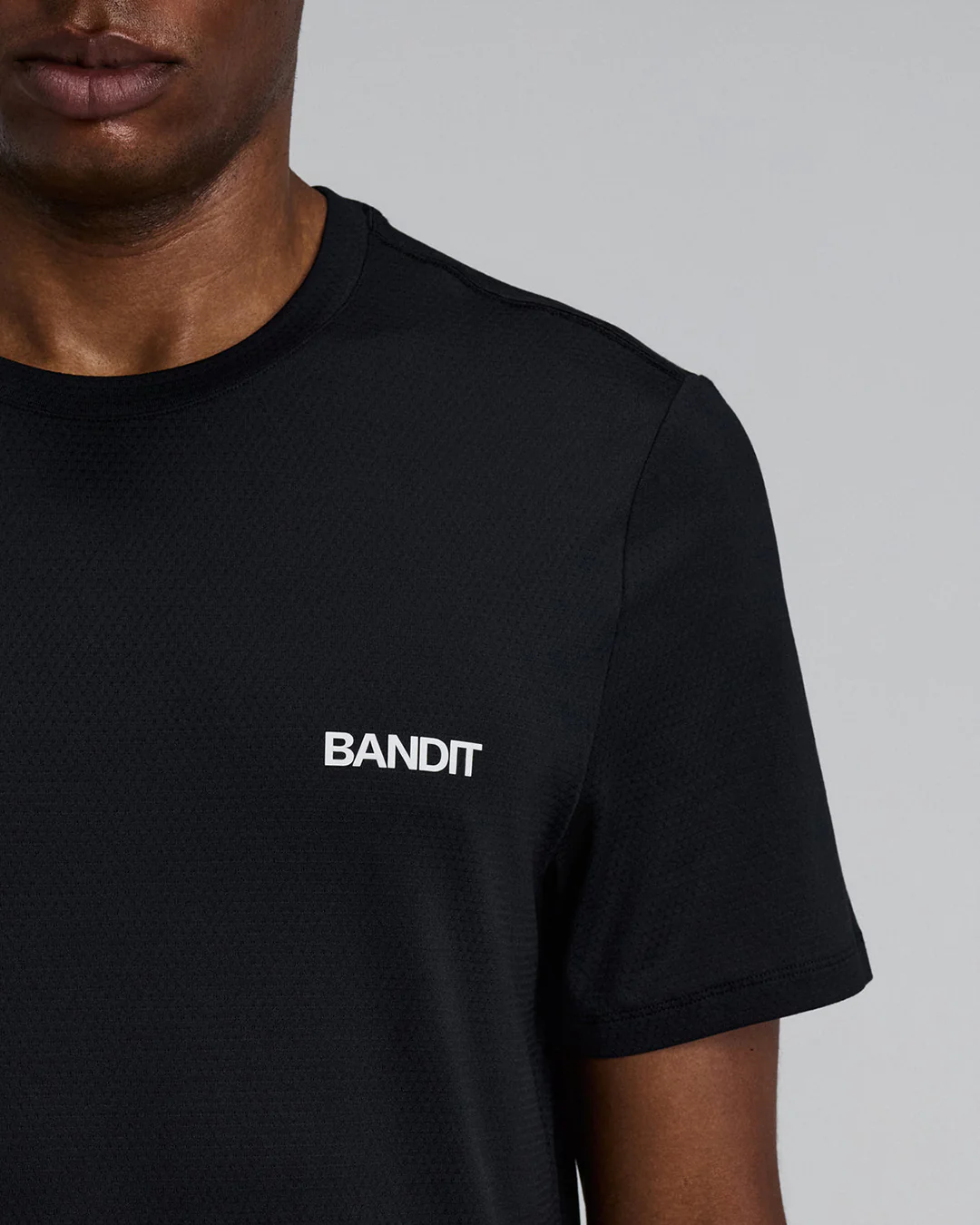 Bandit Men's Micromesh™ Run Tee "Black" - Image 4