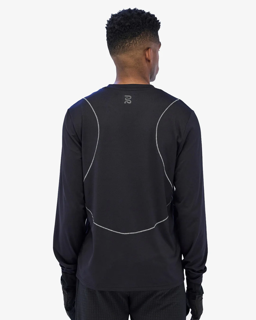 Bandit Men's Micromeshâ„¢ Reflecto Stitchâ„¢ Long Sleeve Tee "Black" - Image 3