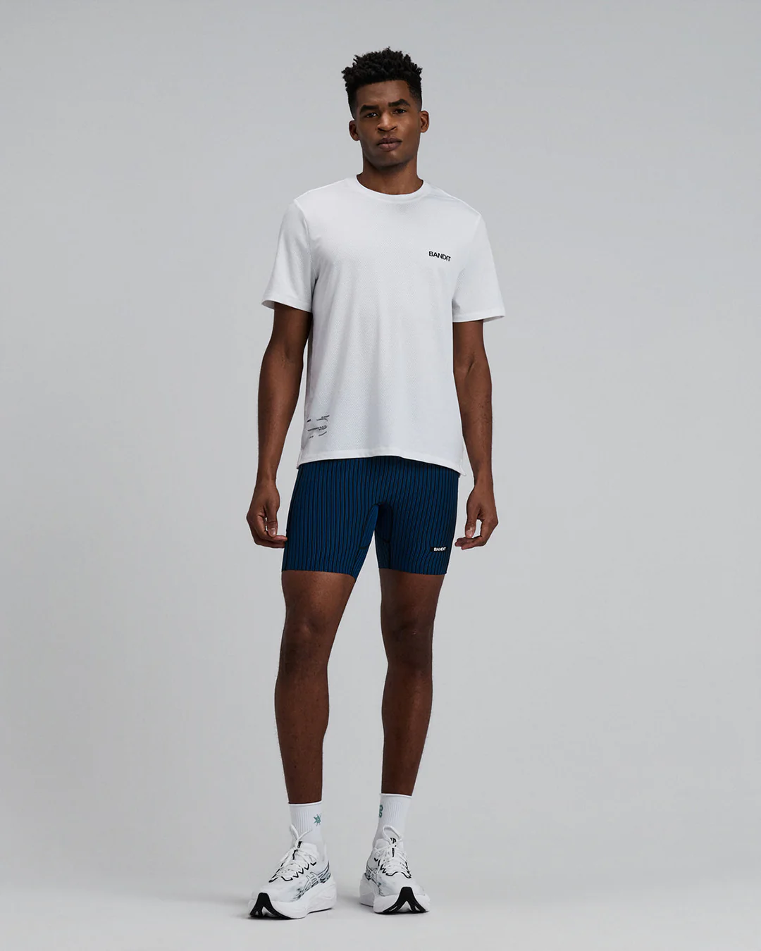 Bandit Men's Micromeshâ„¢ Run Tee "White" - Image 7