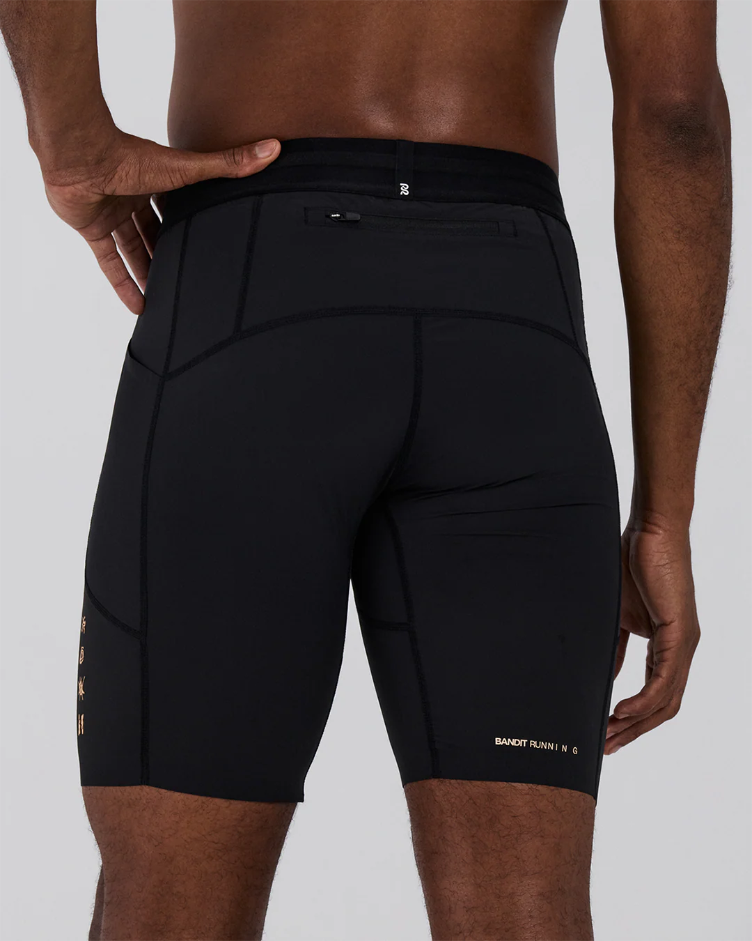 Bandit Men's SoLiteâ„¢ 5 Pocket Half Tights "Black" - Image 5