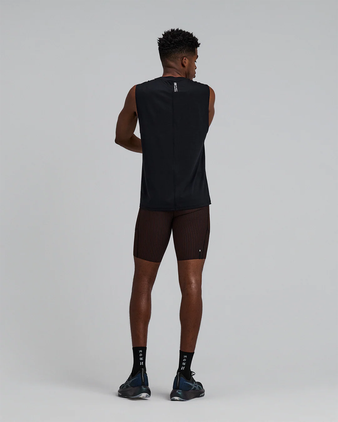 Bandit Men's Striped Cadence⢠7 Pocket Lined Half Tights "Cacao/Black" - Image 8