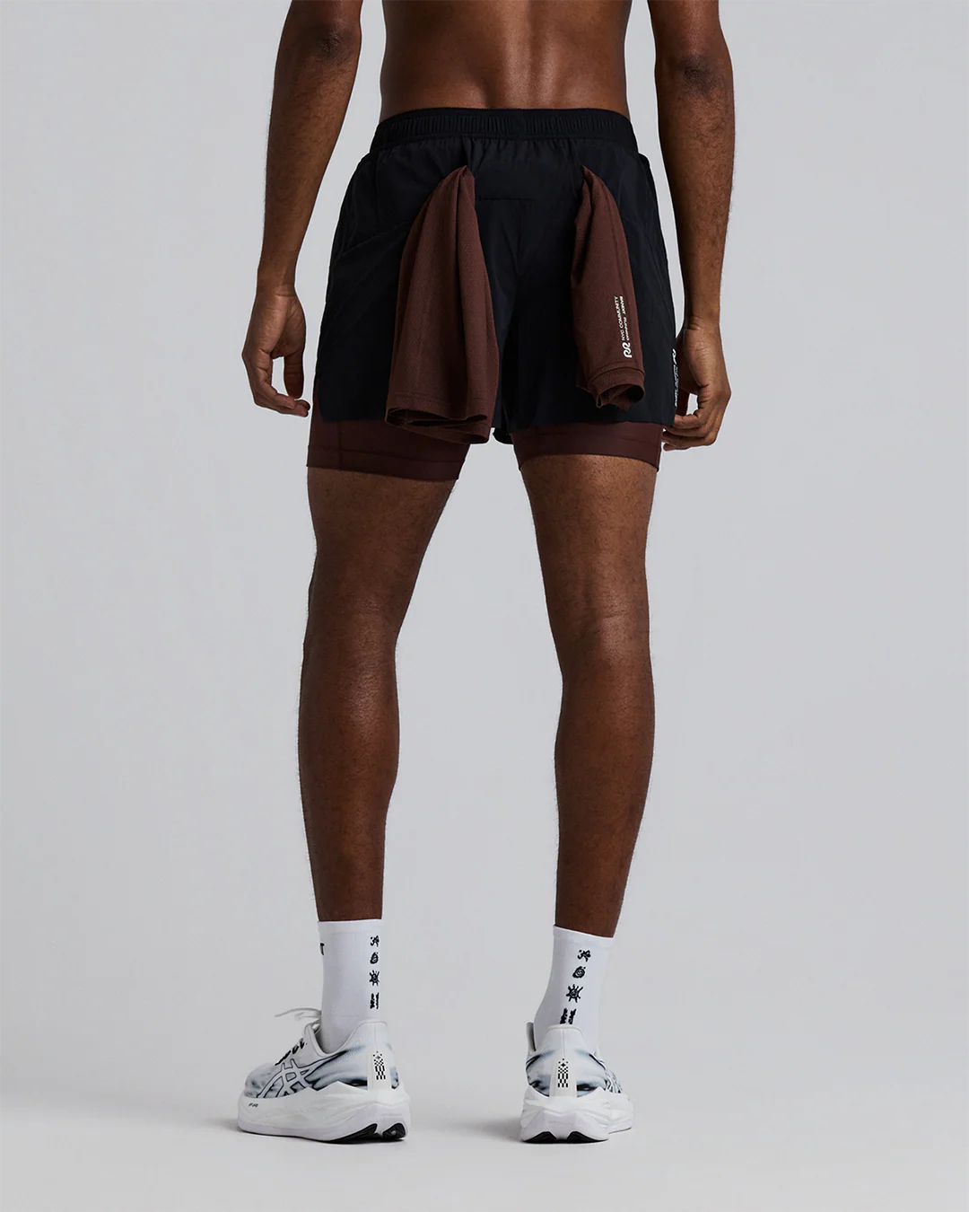 Bandit Men's Ventoâ„¢ Next Gen 2-In-1 Run Shorts "Black/Cacao" - Image 6
