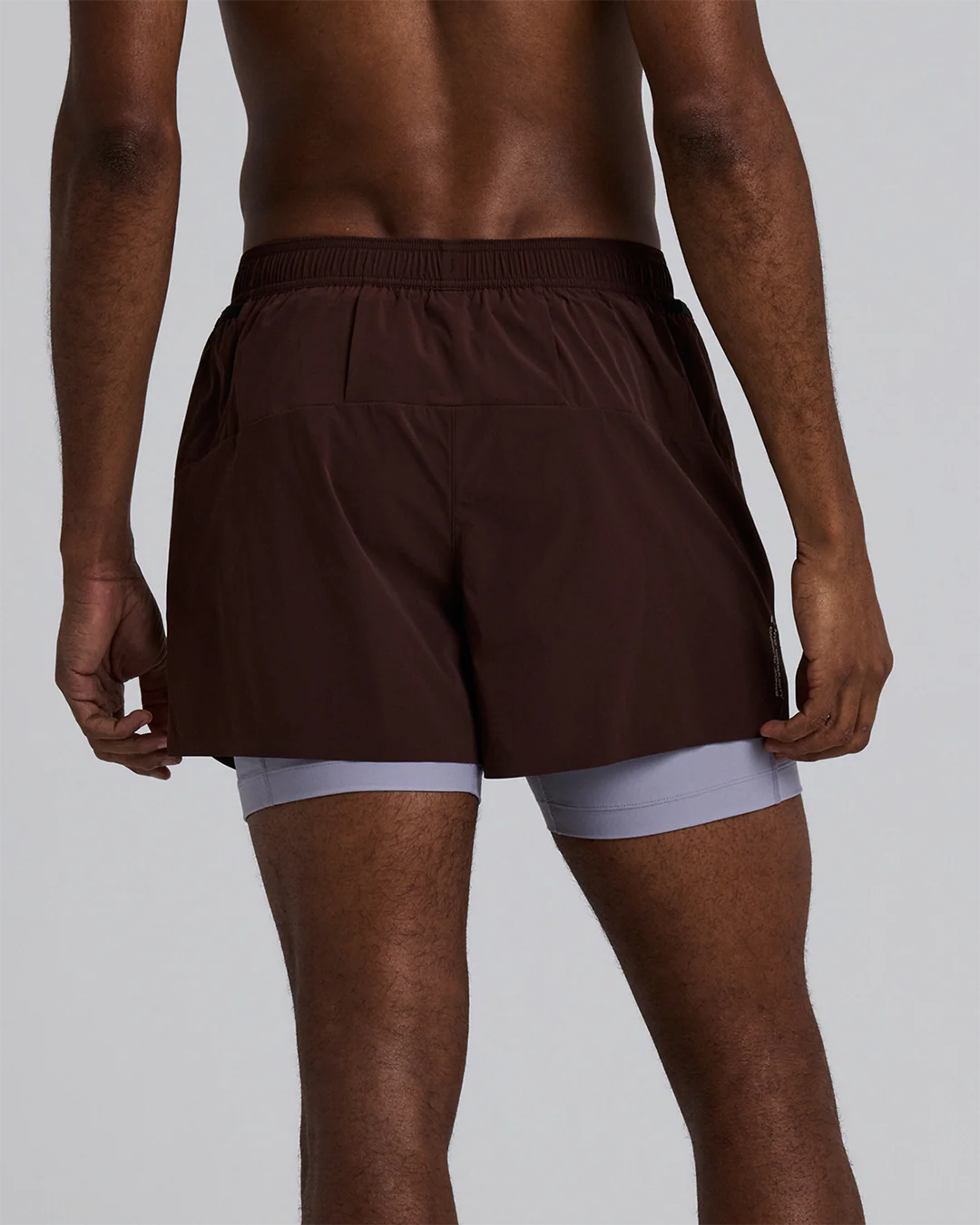 Bandit Men's Ventoâ„¢ Next Gen 2-In-1 Run Shorts "Cacao/Violet Fog" - Image 4