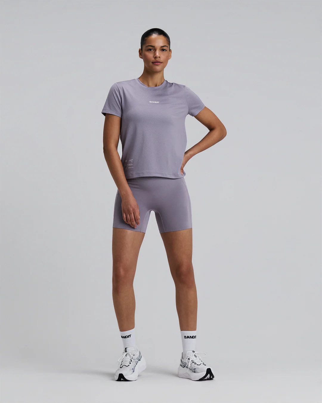 Bandit Women's Micromesh™ Run Tee "Violet Fog" - Image 7