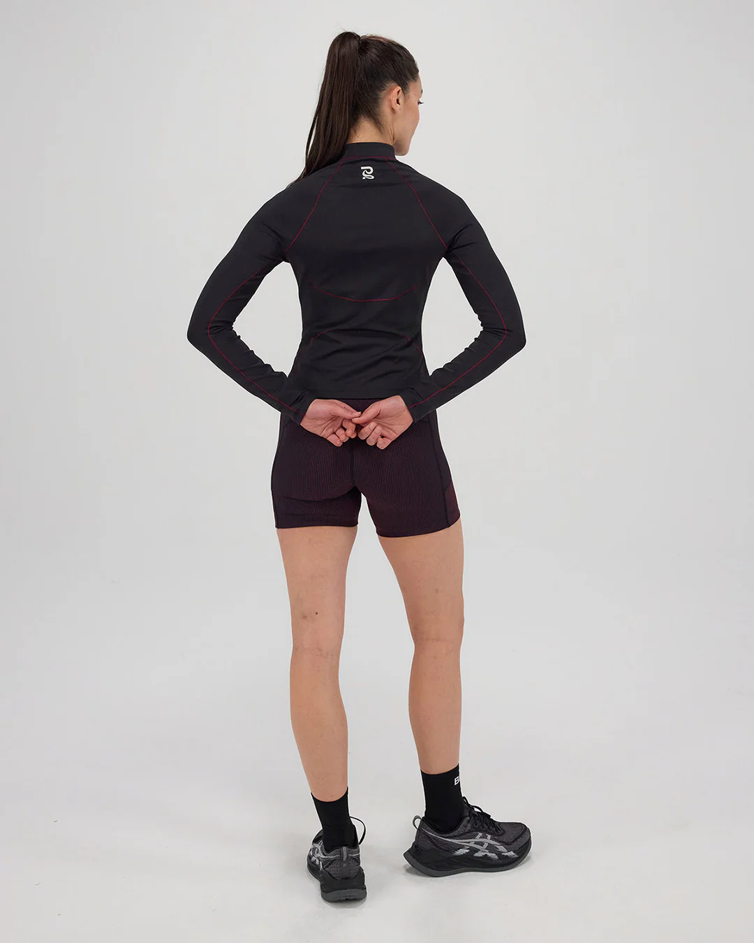 Bandit Women's Staminaâ„¢ Corset 2-Way Zip Jacket "Black/Fig" - Image 5