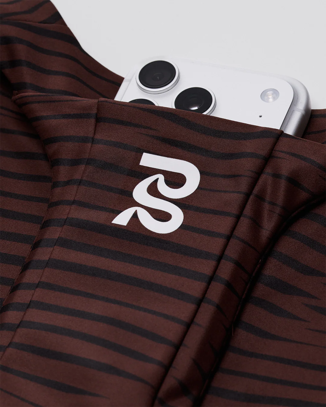 Bandit Women's Staminaâ„¢ Race Crop "Organic Stripe Cacao" - Image 4