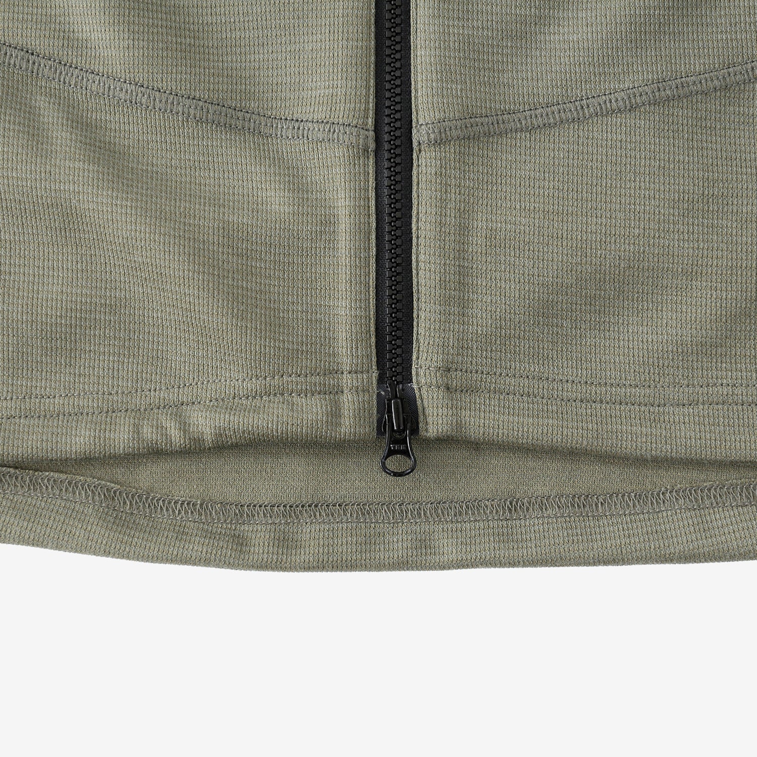 Cayl Men's Live Wool Zip Up Coolmax Hooded Sweatshirt "Khaki" - Image 6