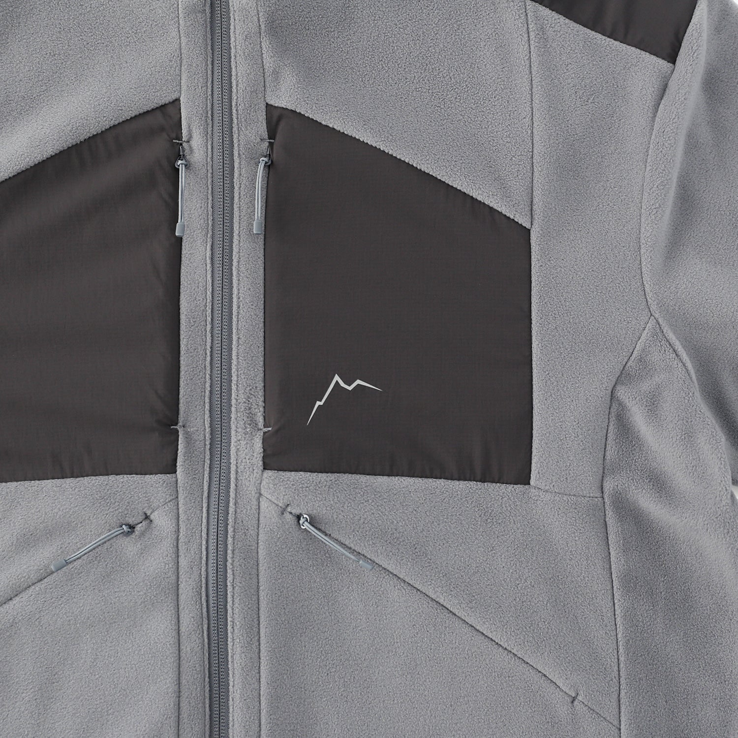 Cayl Men's PolartecĀ® Micro Fleece Jacket "Light Grey" - Image 4