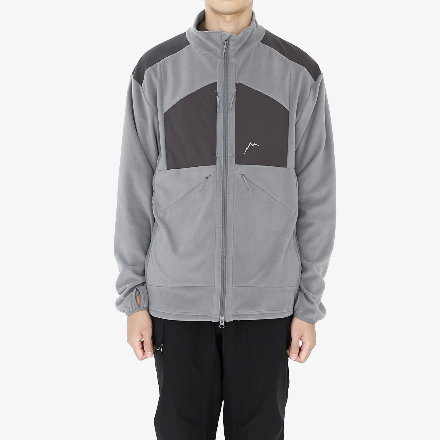 Cayl Men's PolartecĀ® Micro Fleece Jacket "Light Grey" - Image 8