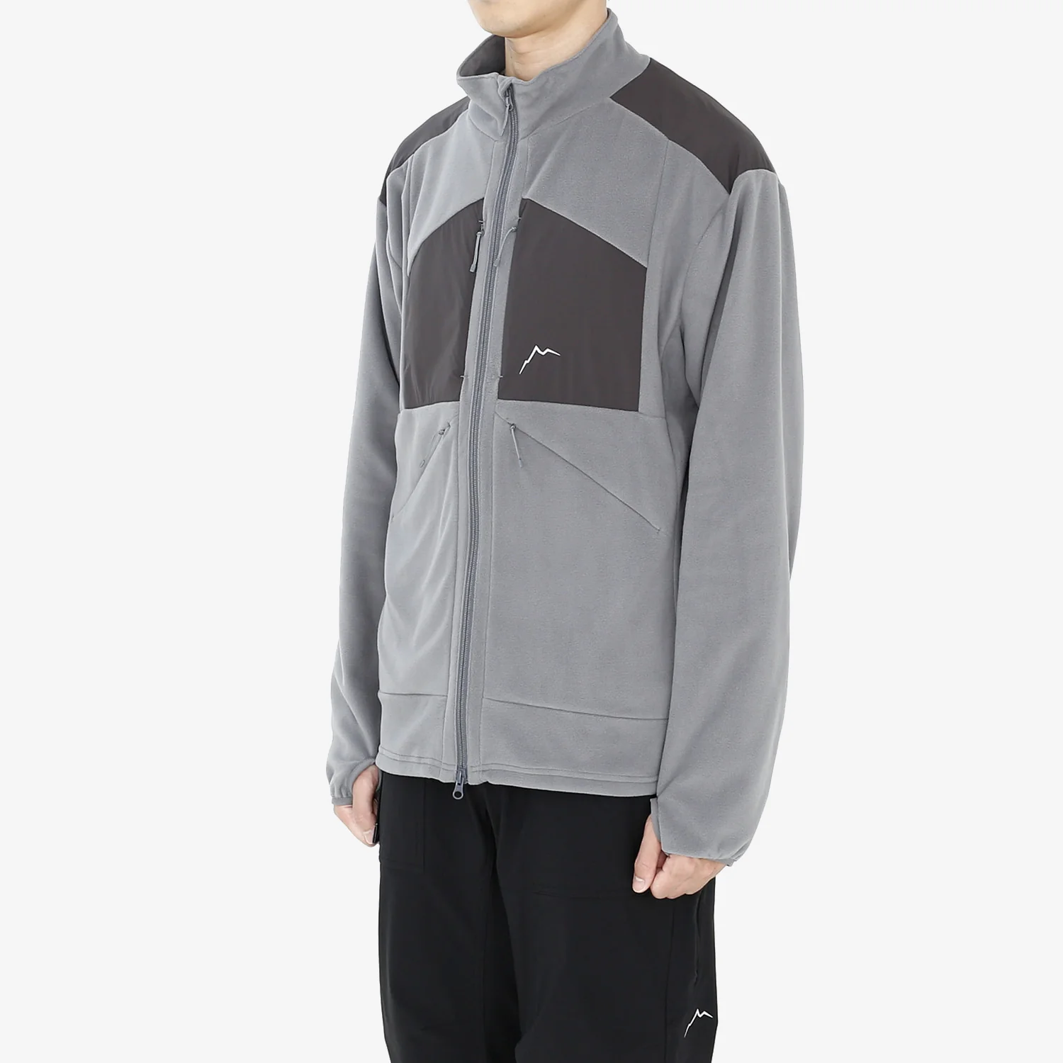 Cayl Men's PolartecĀ® Micro Fleece Jacket "Light Grey" - Image 9