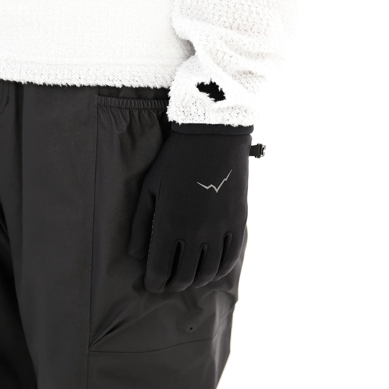 Cayl Unisex Light Powerstretch Polartec® Pro Gloves "Black" - Image 5