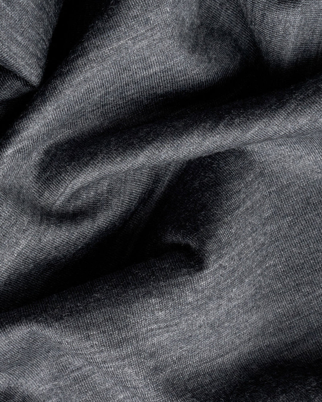 District Vision Merino Long Sleeve Tee "Dark Melange" - Image 3