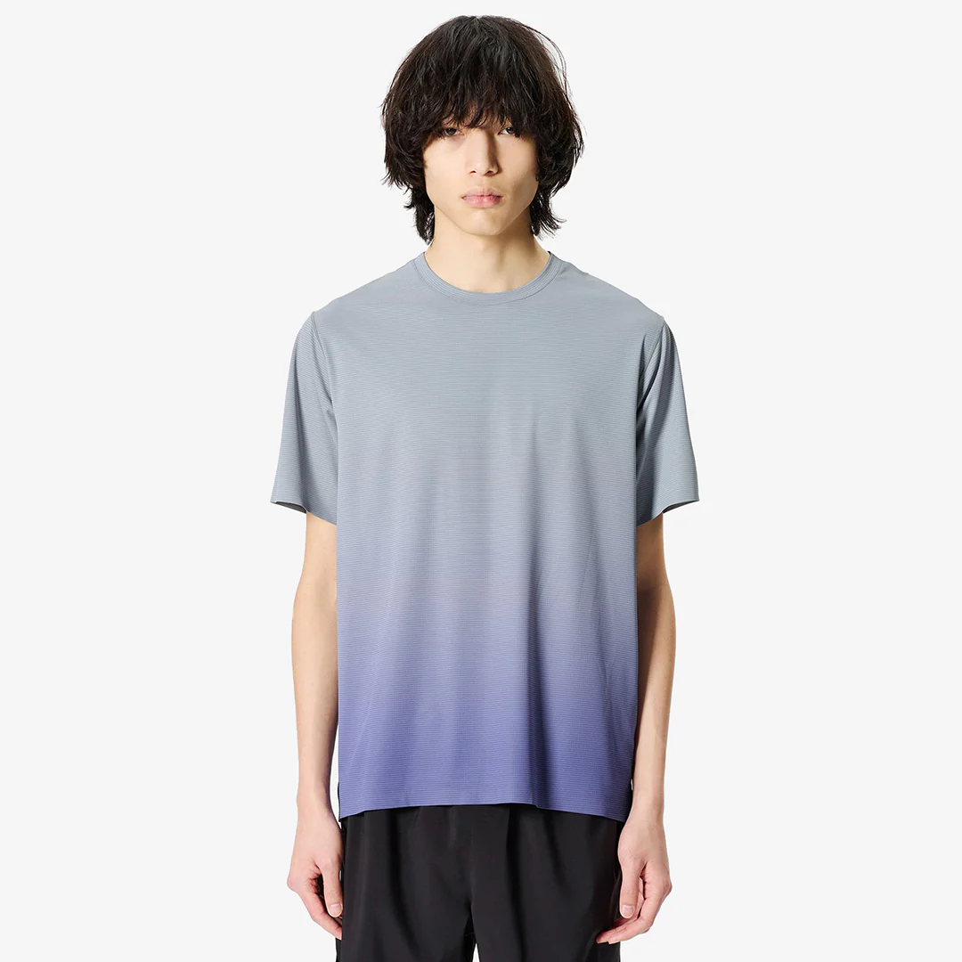 Goldwin Men's Warf Dry T-shirt "Sleet Gray" - Image 3