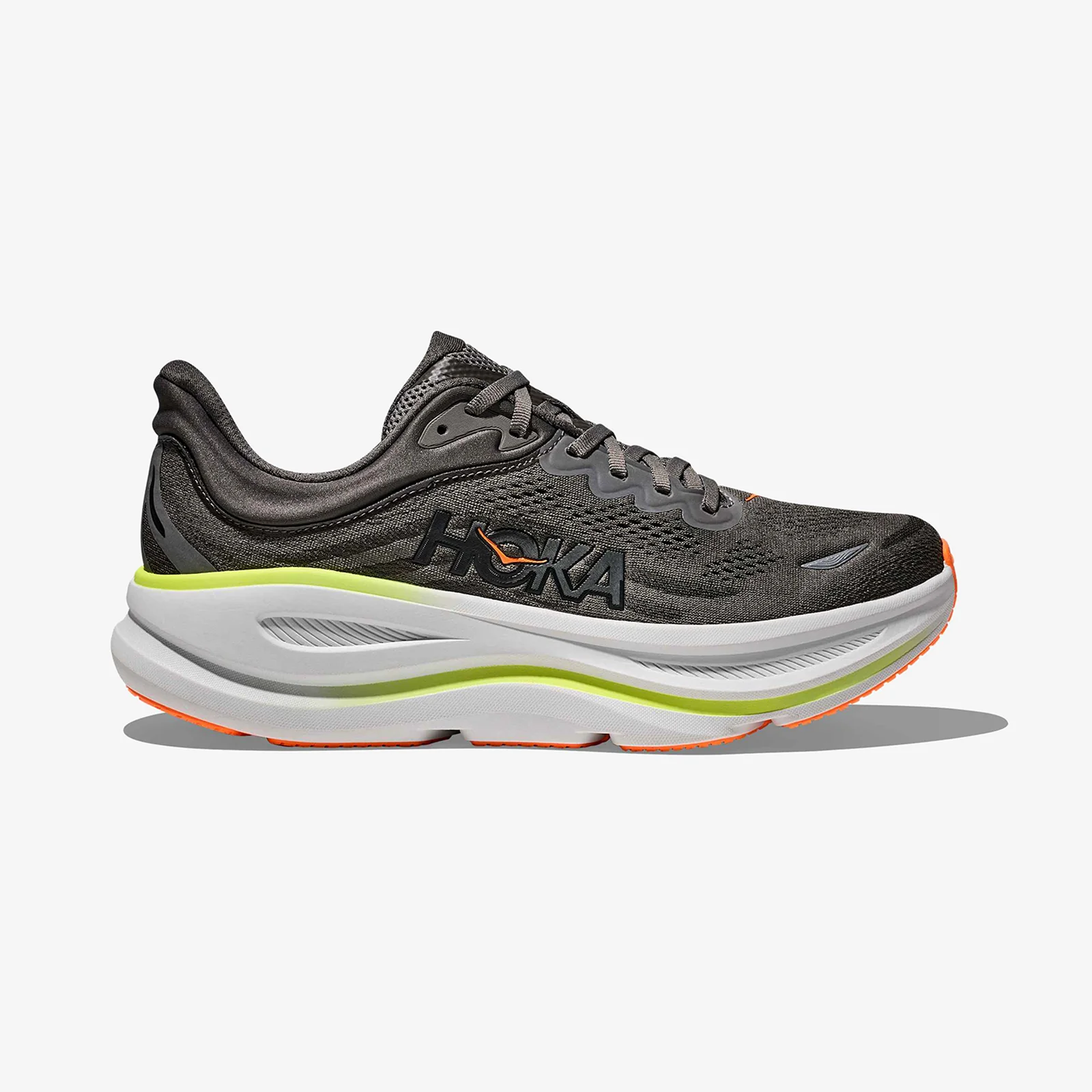 Hoka Men's Bondi 9 "Asphalt Grey/Gravel"