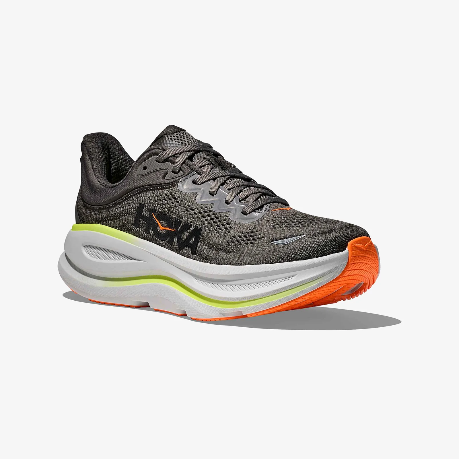 Hoka Men's Bondi 9 "Asphalt Grey/Gravel" - Image 4