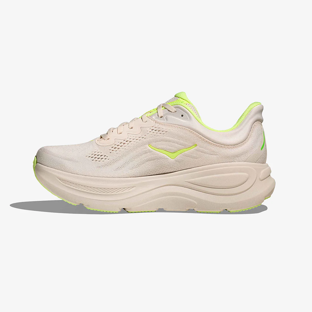 Hoka Men's Bondi 9 "Grout/Neon Yuzu" - Image 2