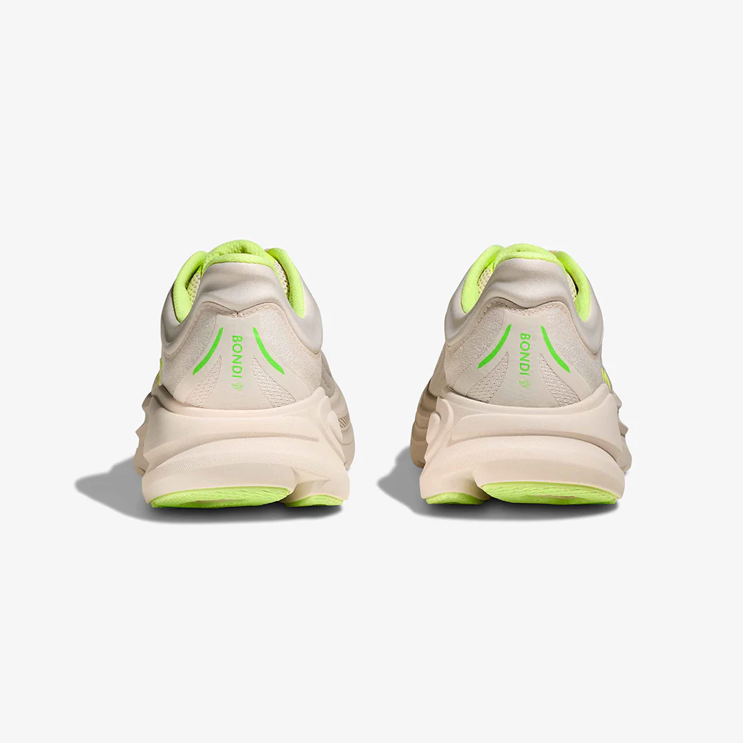 Hoka Men's Bondi 9 "Grout/Neon Yuzu" - Image 5
