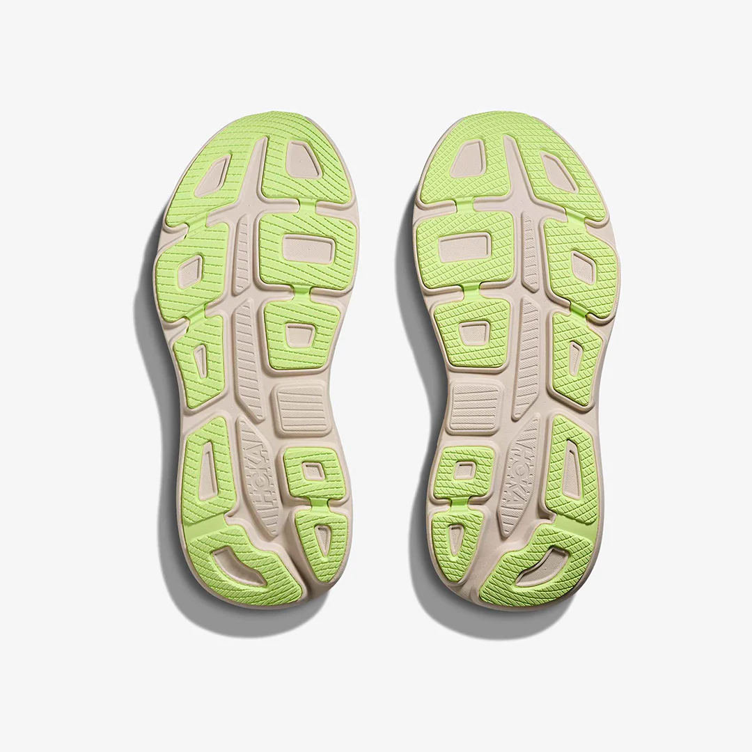 Hoka Men's Bondi 9 "Grout/Neon Yuzu" - Image 6