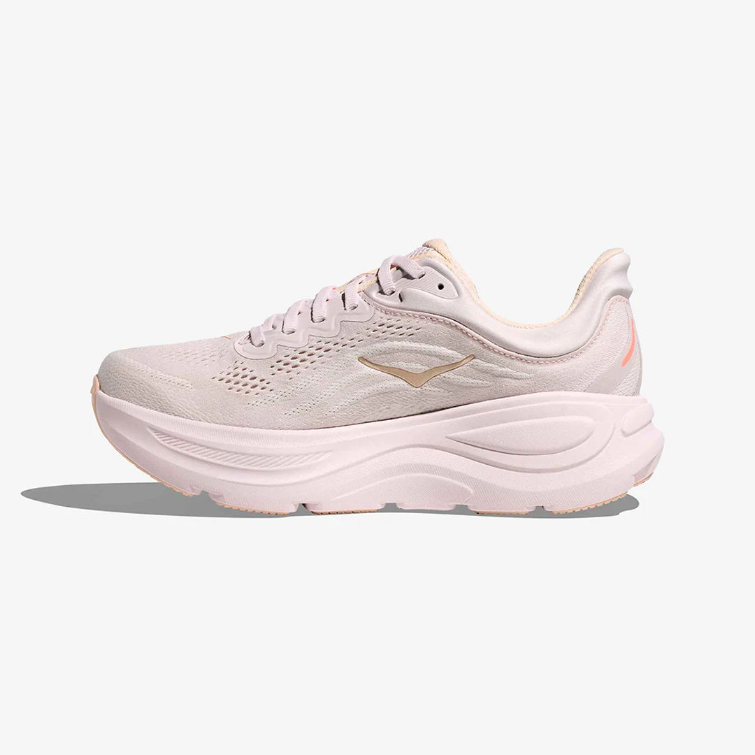 Hoka Women's Bondi 9 "Lilac Cream/Tangerine Glow" - Image 2