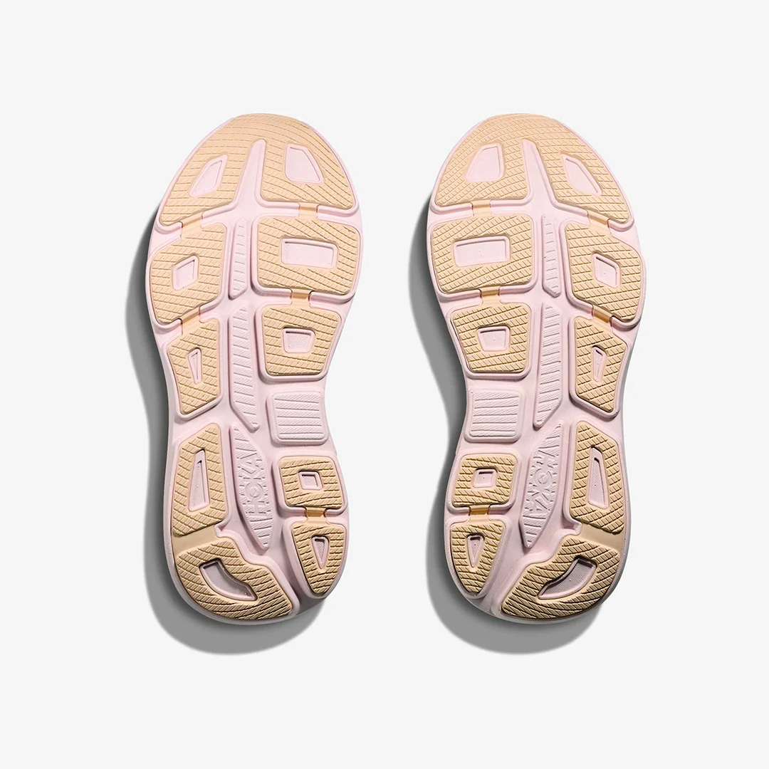 Hoka Women's Bondi 9 "Lilac Cream/Tangerine Glow" - Image 6