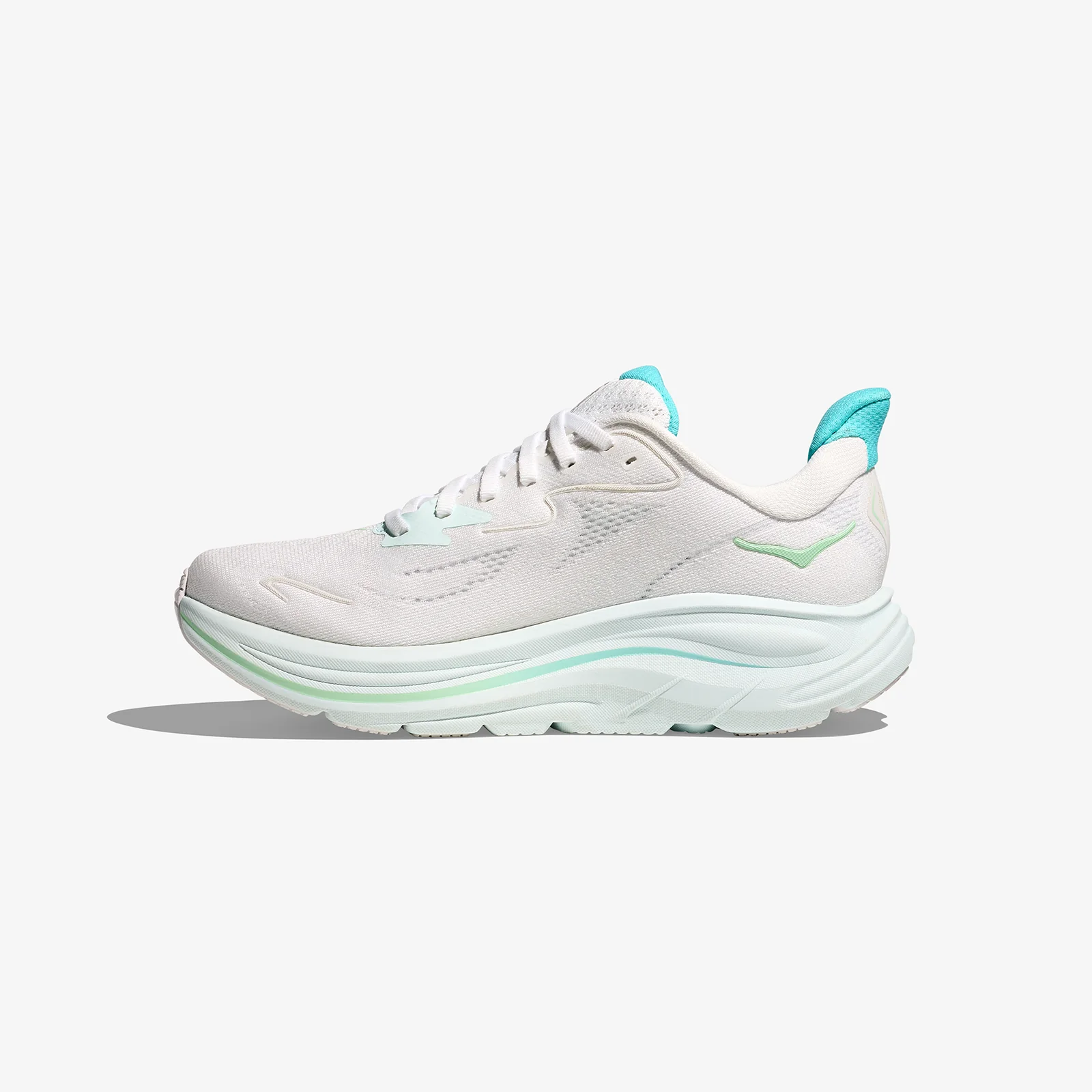 Hoka Women's Clifton 10 "White/Cielo Blue" - Image 4