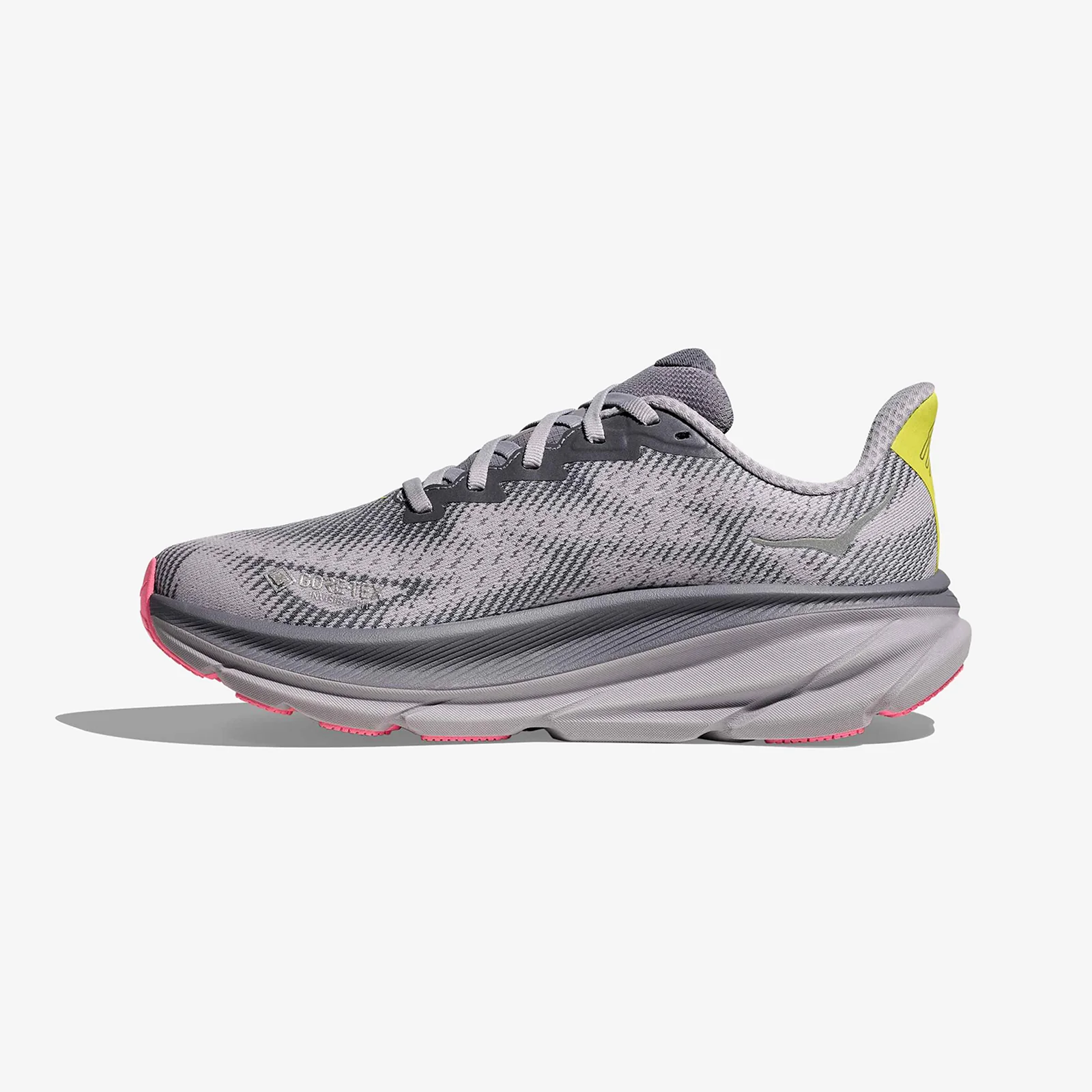 Hoka Women's Clifton 9 GTX "Grey Skies/Foggy Grey" - Image 2