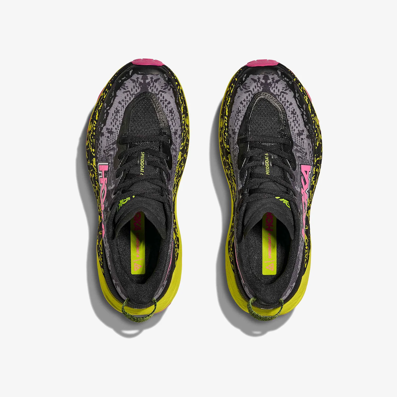 Hoka Women's Speedgoat 6 "Black/Neon Hoka Citrus" - Image 3