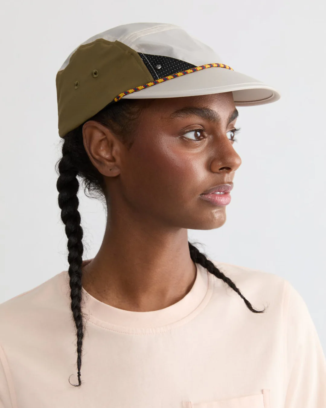 Klattermusen Runa Five Panel Cap "Putty Grey/Olive" - Image 3