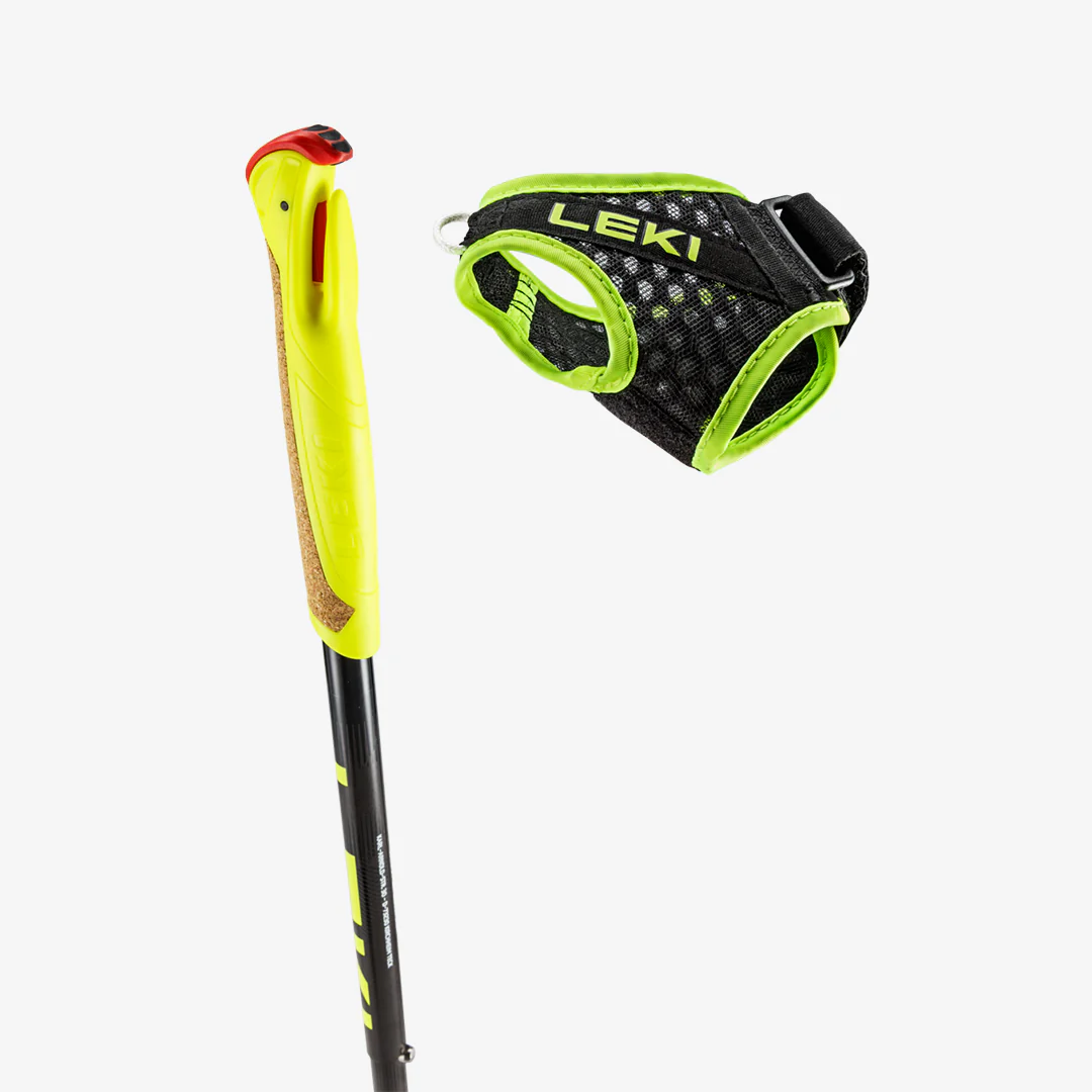 Leki Evotrail FX.One TA Trail Running Poles "Black/Dark Anthracite/Neon Yellow" - Image 3