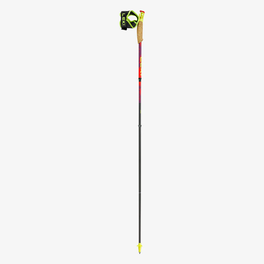 Leki Ultratrail FX.One SL Trail Running Poles "Bright Red/Violet/Neon Yellow" - Image 4