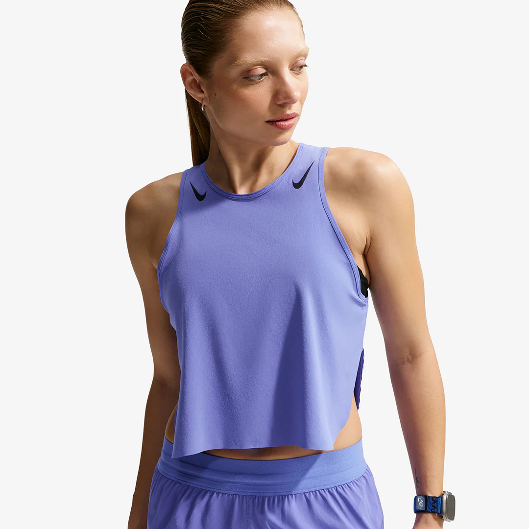 Nike Women's NK Aeroswift DFADV Crop Tank Top "Sapphire"