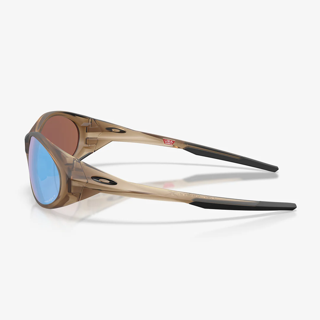Oakley Eye Jacket Redux Sunglasses "Mt Brown Smoke w/ Prizm Deep Water" - Image 3