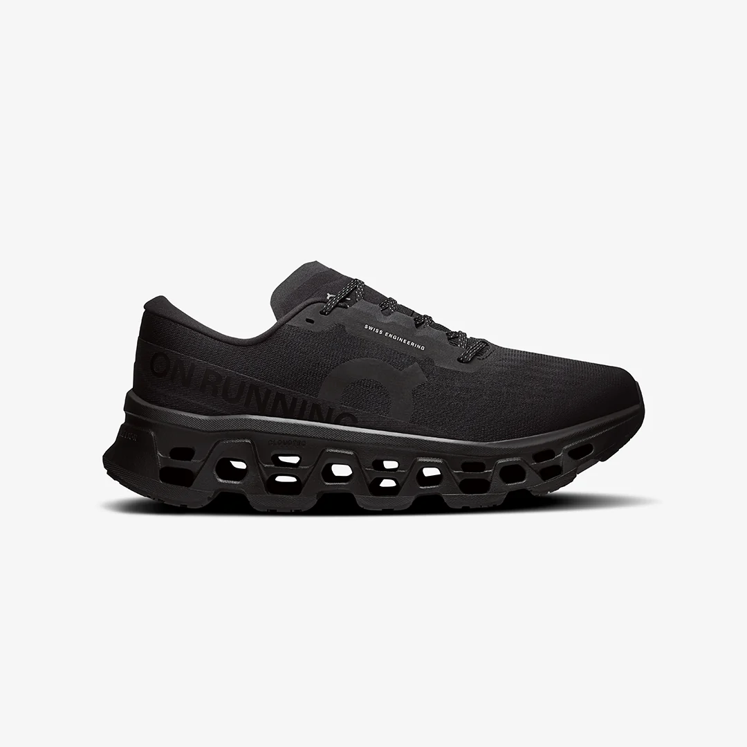 On Men's Cloudmonster 3 "Black/Black"