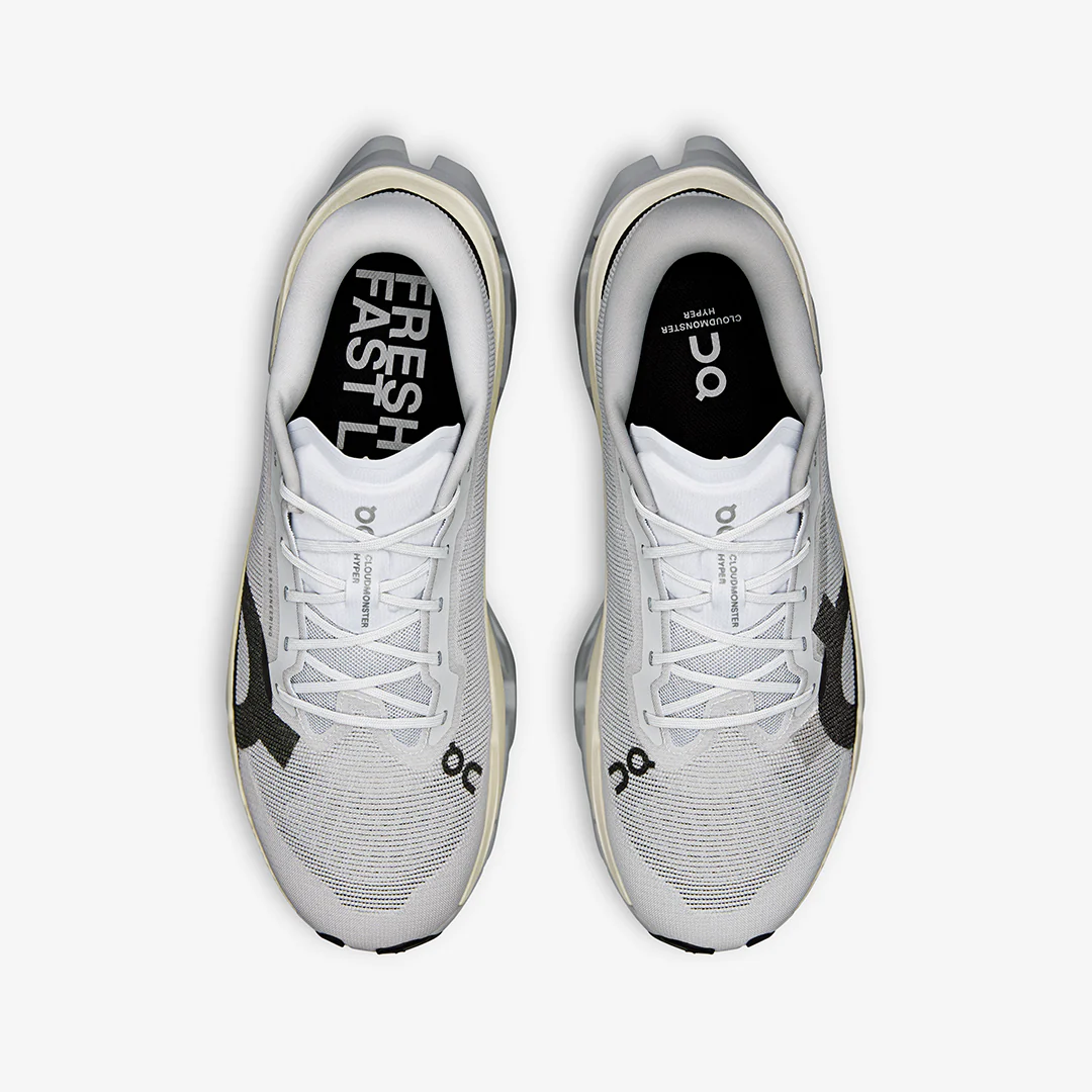 On Men's Cloudmonster 3 Hyper "Glacier/Black" - Image 3
