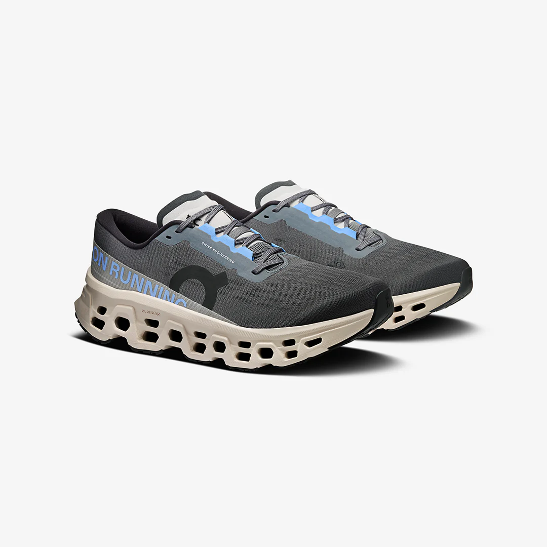 On Men's Cloudmonster 3 "Rock/Silver" - Image 2