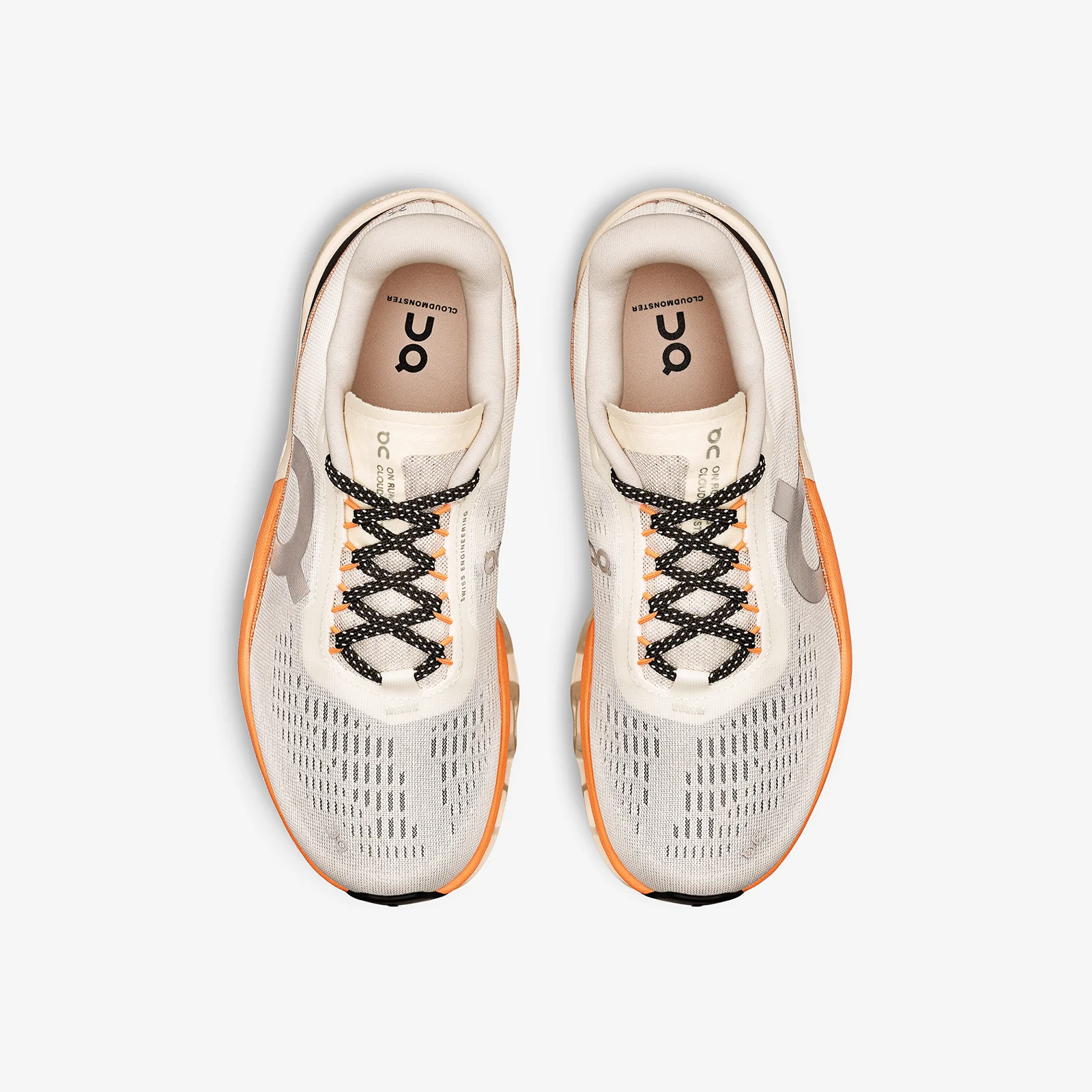 On Women's Cloudmonster 2 "Ivory/Tangerine" - Image 3