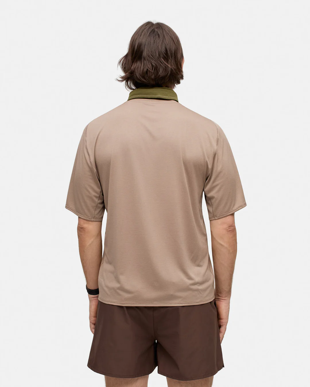 Portal Men's Lateral Peak SS Tee "Desert Taupe" - Image 2
