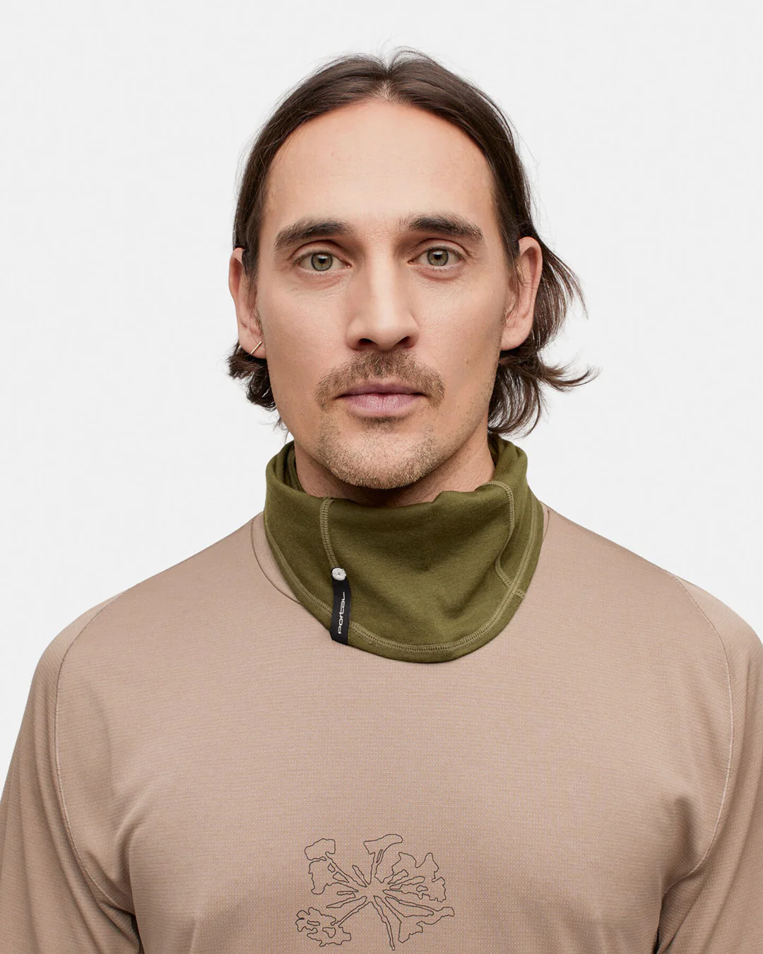 Portal Men's Lateral Peak SS Tee "Desert Taupe" - Image 4