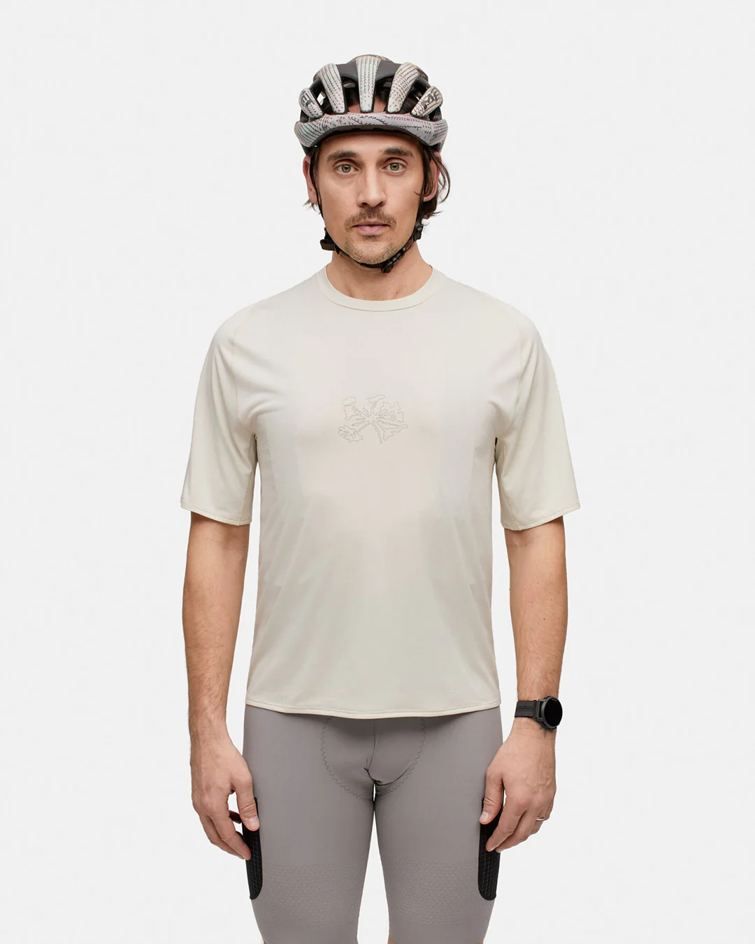 Portal Men's Lateral Peak SS Tee "Bone White" - Image 3