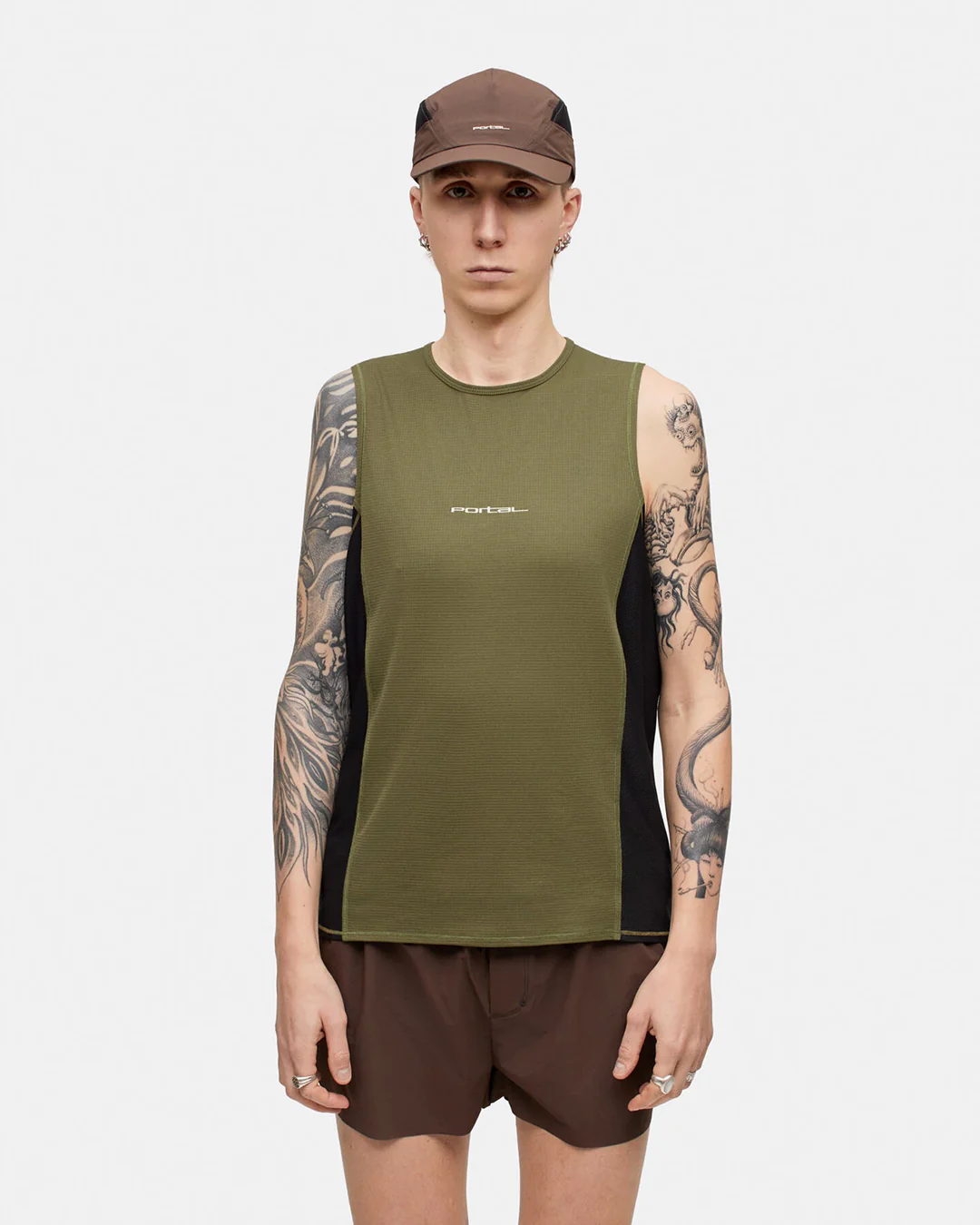 Portal Men's Range Light Tank "Dark Olive/Black Beauty" - Image 3