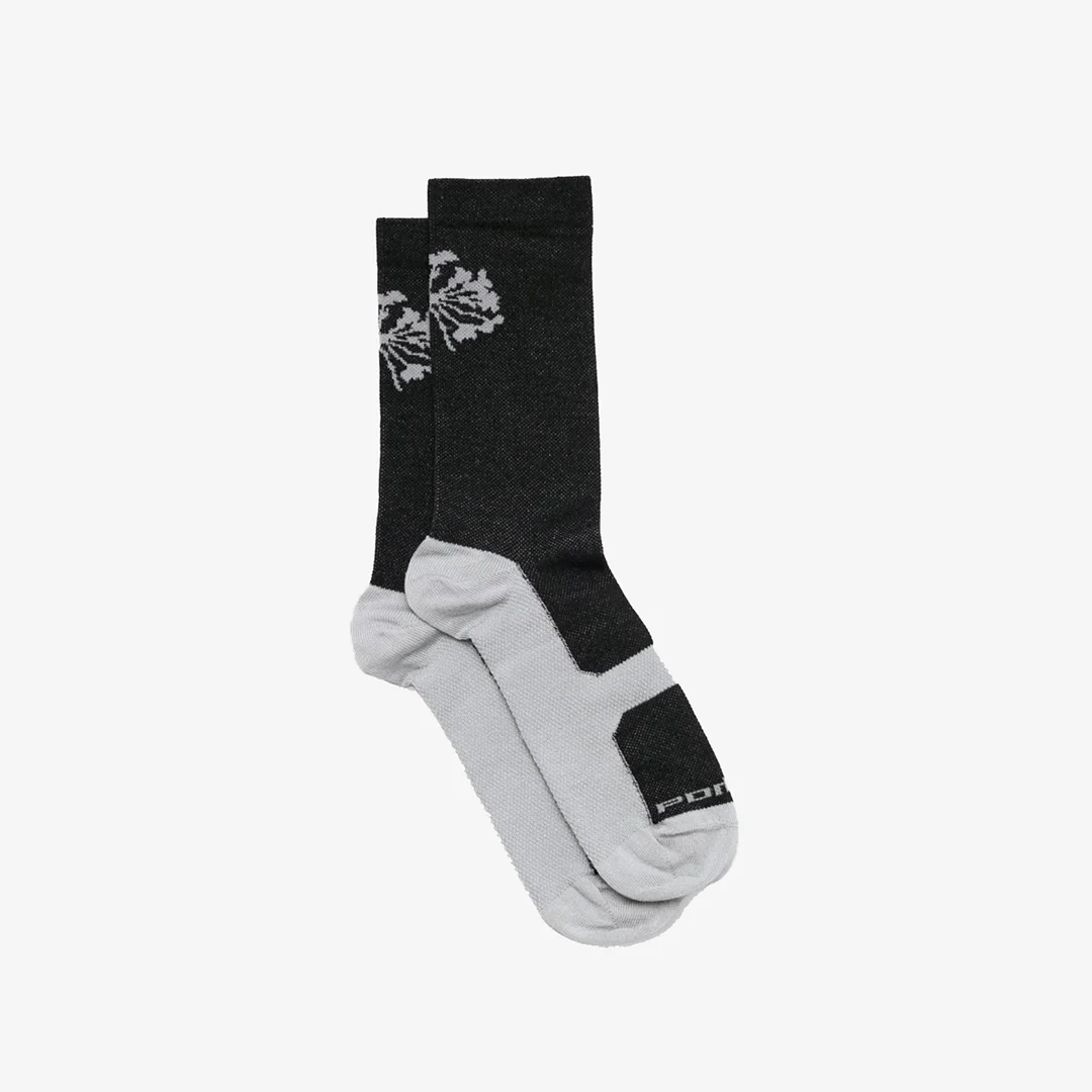 Portal Pattern Active Sock "Black Beauty/Reflective"