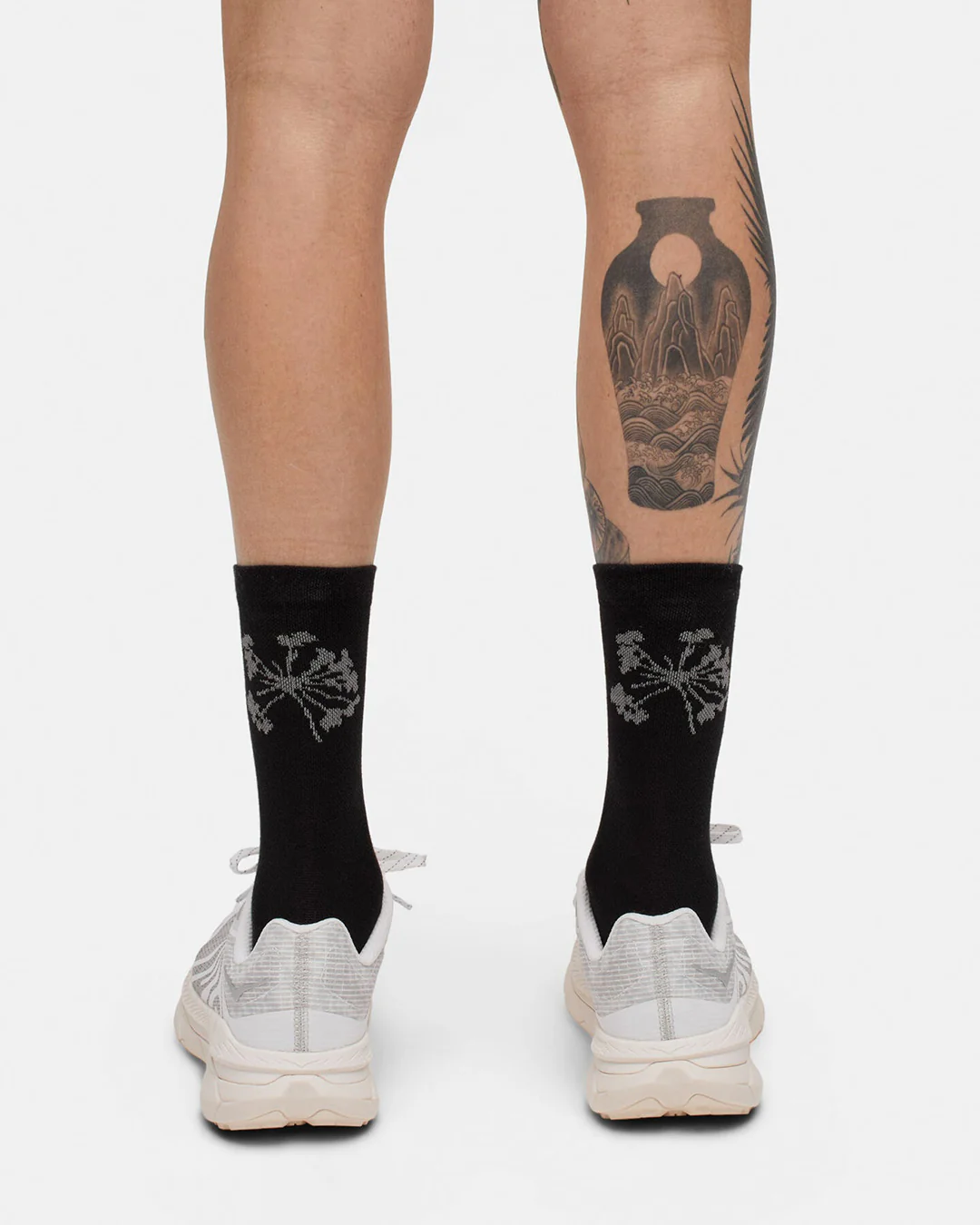 Portal Pattern Active Sock "Black Beauty/Reflective" - Image 4