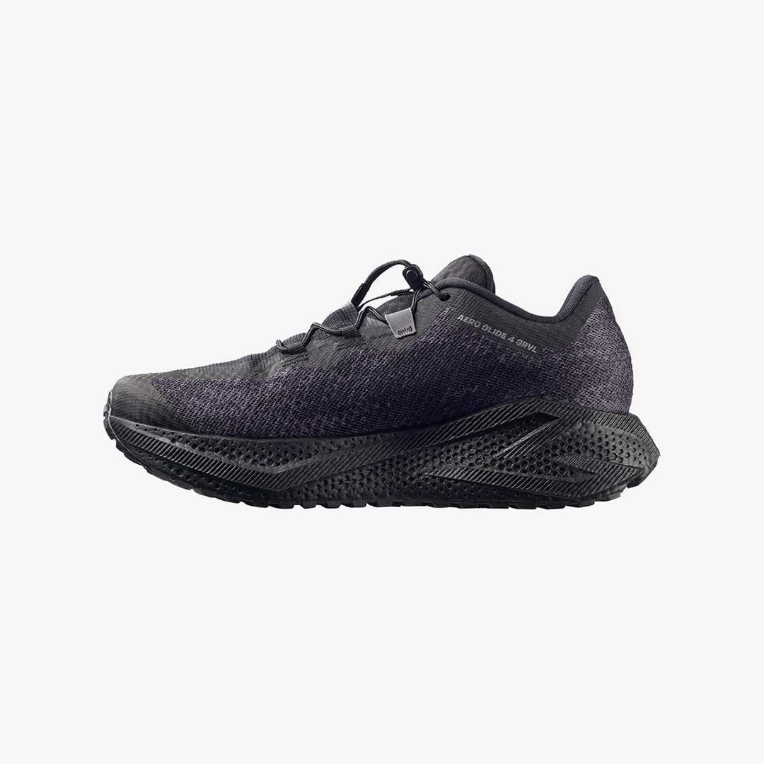 Salomon Men's Aero Glide 4 GRVL "Black/Asphalt/Black" - Image 4