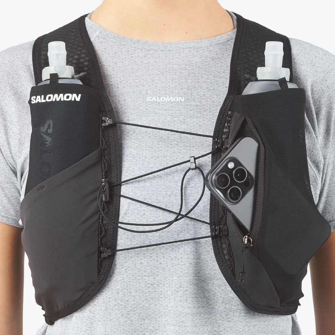 Salomon Unisex GRVL Skin 4 Hydration Vest Set "Black" - Image 5