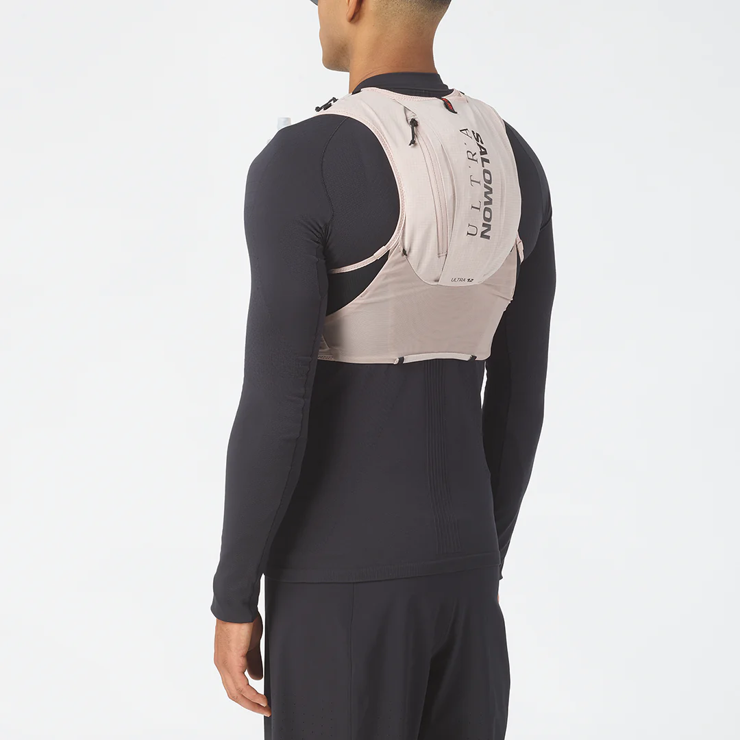 Salomon Unisex S/LAB Ultra 12 Hydration Vest Set "Goat/Black" - Image 4