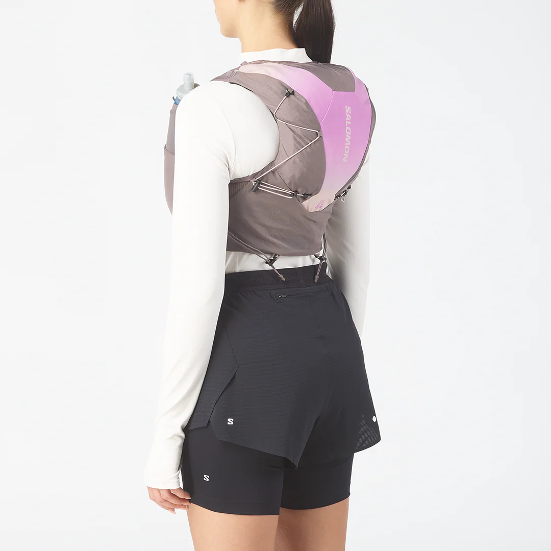 Salomon Women's ADV Skin 12 Gradient Hydration Vest Set "Iron/Shadow Gray/Iris Orchid" - Image 6