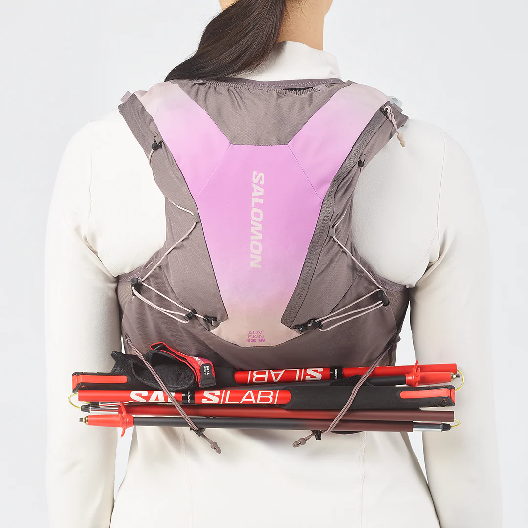 Salomon Women's ADV Skin 12 Gradient Hydration Vest Set "Iron/Shadow Gray/Iris Orchid" - Image 7